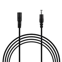 SIM&NAT LED Solderless Extension Power Cord 20AWG 10 Feet Male to Female 5.5mm x 2.1mm DC Extension Power Cable for 5050/3528 LED Strip String Light, CCTV