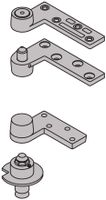 Ives Commercial 7222SET26DLH Left Hand 3/4" Offset Base Plate Pivot Set 200 Pound Satin Chrome Finish
