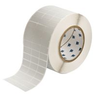 Brady THT-5-434-10 1" Width x 0.5" Height, B-434 Metallized Polyester, Gloss Finish Silver Thermal Transfer Printable Label (10000 per Roll)