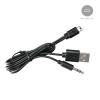 DEEIRAO New USB2.0 Charging Cord to Mini B Male and 3.5mm Jack Plug Audio/Video Cable for Bluetooth Speaker Copper Core (Mini USB Cable)