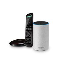 All-new Echo (2nd Generation) - Sandstone Fabric + Logitech Harmony Elite