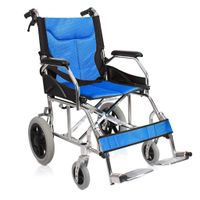 LBYMYB Aluminum Alloy Portable Folding Manual Wheelchair Elderly Scooter Disabled Trolley Wheelchair