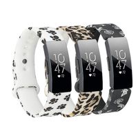 Floral Bands Compatible with Fitbit Inspire HR/Inspire/Ace 2 Replacement Watch Band Pattern Strap Accessory Wristband for Inspire and Inspire HR Women Men Small Large