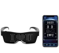 CustomEYES Bluetooth LED Glasses - Customizable by Free App - Rechargeable - Create Your own Designs