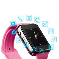 Junwei Smart Watch Color Touch Screen Bluetooth Smart Watch Sports Smart Watch TF/SIM Card Slot Smart Watch Multi Function Smart Watch Compatible with Samsung Android iPhone iOS Kids Women Men