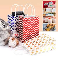 11Pcs Premium Assorted Gold Metallic Foil Gift Bags, Polka Dot Stripe Star Patterns, Gift Wrapping Set for Christmas, Wedding, Birthday Party,Gift Giving