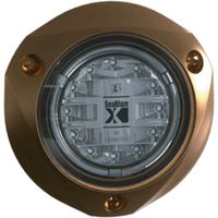 Lumitec SeaBlazeX 101143, LED Underwater Boat Light, Surface Mount, Green, Green Cross Fade, Green Strobe