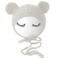 Gosear Baby Hat Unisex Newborn Baby Girls Boys Lovely Photography Hat Props Costume Clothing Headdress Accessories White