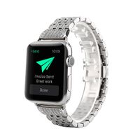 Watch Band for iWatch, MoreToys Stainless Steel Replacement Strap Wristband for Apple Watch Series 3, Series 2, Series 1 (42MM, Silver)