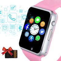 Janker Smart Watch, Bluetooth Smartwatch with SIM Card Slot Camera Android Phone Compatible for Men Women (Classic Pink)