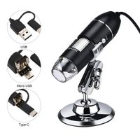 JUN-L 3 in 1 Handheld 0X-1000X USB Digital Microscope Endoscope with 8 LED Mini Video Camera for Windows 7/8/10 Mac Linux Android