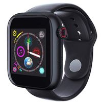 Bluetooth Smart Watch Fitness Tracker, Touch Screen Smart Wrist Smartwatch Support SIM SD Card Slot Make/Answer Phone Camera Pedometer Compatible Android iOS Samsung LG for Women Men Kids (Black)