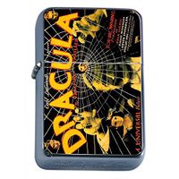 Silver Flip Top Oil Lighter Vintage Poster D-178 Dracula The Vampire Thriller