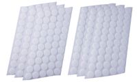Mini Skater 300Pcs (150 Pairs) 20 mm/0.78 Inch Diameter Self Adhesive Nylon Sticky Back Coins Hook Loop Strips Fastener Round Dot Stickers Tapes for Hanging Sewing Clothing Kids Crafts (White)