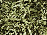 Crinkle Paper Shred for Packaging Gift Box/Basket Filler 10-Ounce Bag Bulk Buy !! Choose Color (Olive Green)