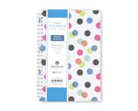 Ampersand for Blue Sky 2018-2019 Academic Year Weekly & Monthly Planner, Twin-Wire Binding, 5" x 8", Dots Cover