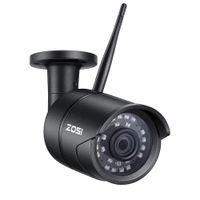 ZOSI 1080P Wireless Security Camera Outdoor Indoor, 2MP Smart IP Camera Bullet with 110 Degree Wide Angle and 100 Foot Night Vision, Remote Access, Motion Alerts (No SD Card)