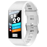 Smart Watch for Android/iOS,Jchen IP68 Waterproof Bluetooth Smart Watch Bracelet Heart Rate Monitor Blood Pressure Fitness Sport Smart Watch Best Gift for Father's/Mother's Day (White)