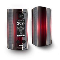 IT'S A SKIN Decal Vinyl Wrap for Wismec Reuleaux RX Gen3 Dual Vape Sticker Sleeve Cover/Red Metal Pattern Screen