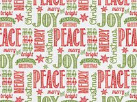 Gift WRAP Tissue Paper for Christmas, 24 Sheets, Large 20x30, Printed Decorative Tissue Paper for Gift Wrapping (Christmas Chalkboard Greetings)