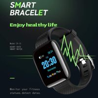 Idomeo Waterproof Bluetooth Sports Smart Wristband Bracelet Fitness Tracker Smart Watches Black