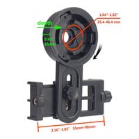 Universal Quick Digiscoping Smartphone Adapter - Universal Smartphone Mount for Binoculars Monocular Spotting Scopes Telescopes Microscope
