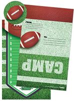 iscream Football Camp Pack of 8 Fold-over Cards with Flip Sticker Seals