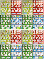 Set of 320-2"x2"-2"x4" Self-Adhesive Christmas Gift Tag Stickers - 8.5"x11.25" Sheets of Gift Tag Stickers - 4 Beautiful Themes - 80 Different Unique Tags (320)