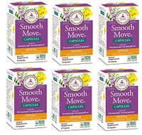Traditional Medicinals Smooth Move Senna Capsules, 50-Count Bottle (Pack of 6)