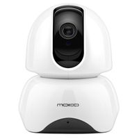 MoKo 1080P Wireless IP Camera, WiFi Home Security Surveillance Camera for Baby/Elder/Pet/Nanny Monitor, Pan/Tilt/Zoom, Motion Detection, Two-Way Audio, Night Vision, Remote Monitor with App - White