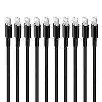 Charging Cables, LoveniMen 3FT [1M] USB Cable, 10 Pack Charger Cords Charging Syncing Cord Leads Data Lines - Black