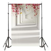 Dacawin Photography Backdrop, 3X5 ft Colorful Brick Wall Wood Floor Backdrop for Studio Props Photo Backdrop (F)