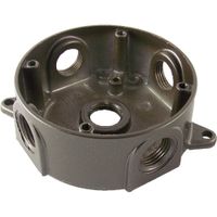 Greenfield RB25BRS Series Weatherproof Electrical Outlet Box, Bronze