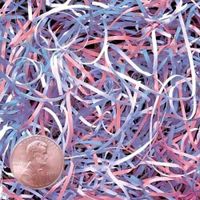 6oz Bag Baby Blend VERYFINE Fine Cut Gift Basket Shred Paper Grass Filler Pink BlueWhite nfLG -702