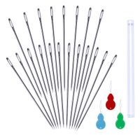 20 Pack 6.8Inch/17.5cm Long Sewing Needles, Embroidery Needles Large Eye Stitching Needles for Quilting Darning Bead Loom Beading Doll Making Sewing Art Crafts