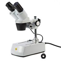 Swift S304 20X/40X/80X Magnification Binocular Stereo Microscope, with Wide-field 10X and 20X Eyepieces, Tungsten Lighting, Fixed Pillar Stand