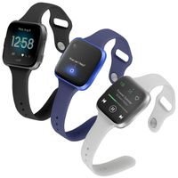 (Pack of 3) Boname Thin Feminine Bands Compatible with Fitbit Versa 2/Versa/Fitbit Versa Lite/SE, Women Cute Slim Soft Replacement Wrist Bands for Fitbit Versa Edition