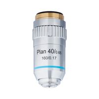 AmScope 40X Plan Achromatic Objective Lens with Knurled Ring