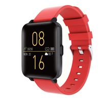 Kalakate Smart Watch for Men Women, Fitness Tracker with IP68 Waterproof for Android iOS Phone, Smartwatch with 1.54" Touch Screen, Pedometer, Heart Rate, Sleep Monitoring, Weather Forecast (Red)