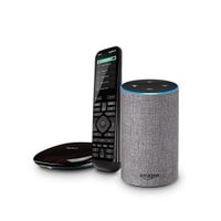 All-new Echo (2nd Generation) - Heather Gray Fabric + Logitech Harmony Elite