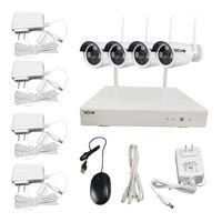 REVO America Wireless 8Ch. Security System - 1TB HDD Full-HD Wi-Fi NVR, 4 x 1080p Indoor/Outdoor Bullet Cameras - Remote Access via Smart Phone, Tablet and PC