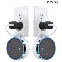 Dot 2nd Generation Wall Mount, A Space-Saving Dot Accessories for Dot (White 2-Pack)