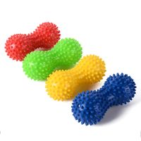 PVC Yoga Supplies with Thorns Workout Massage Peanut Hand Ball Yoga Fitness Ball Inflated Air Bag Peanut Ball Random Color