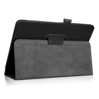 Sammid 10.5 inch Galaxy Tab A Case, Slim-Fit Folio Protective Cover with Self Stand (SM-T595/SM-T590), PU Leather Smart Cover Folio Case Stand for Galaxy Tab A 10.5 - Black