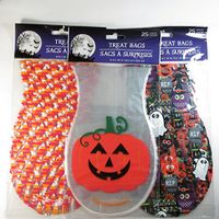 Halloween Treat Bags with Twist Ties 3 Designs, 75 Bags Total