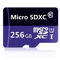 GYUOI 256GB Micro SD SDXC Memory Card High Speed Class 10 256gb with Micro SD Adapter