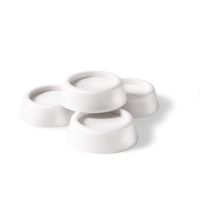 Ideaworks Washing Machine Antivibration pads - Washing Machine Stabilizer - Anti-Walk Dryer & Washer Vibration Pads - Silent Feet Non-Vibrant - Sleeker Design than Washing Machine Stand or Mat - White