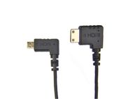 CMR UltraFlex 31 Inch 4k Micro Right Angle HDMI Male to Mini Right Angle HDMI Male Cable. Ultra Flexible Slim 90 Degree Cable for Gimbals, Drones, Videography, and Dslr's.