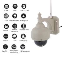 OMZBM Waterproof 720HD IP Dome Surveillance Camera Indoor Outdoor With Motion Detection,15M IR Night Vision,12 Languages Wireless WIFI Remote Security Camera,Two