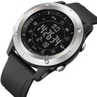 Smart Watch, Health & Fitness Tracker Waterproof Smartwatch with Measure Steps, Walking Distance, Calories, Alarm, Message and Call Reminde Compatible Android iOS Phones for Men Women Kids (Silver)